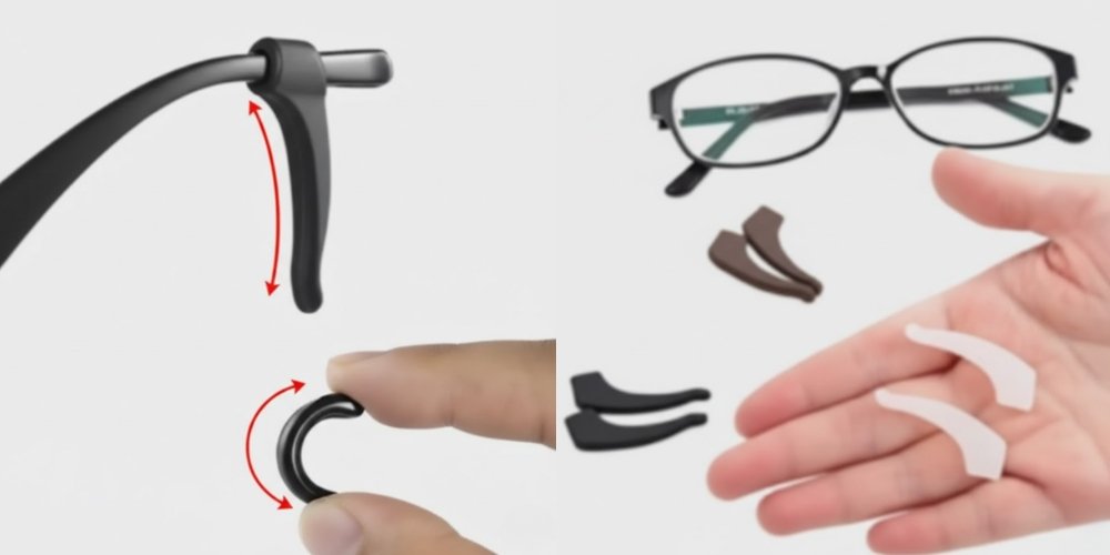 Silicone Ear Grip Glasses Hooks